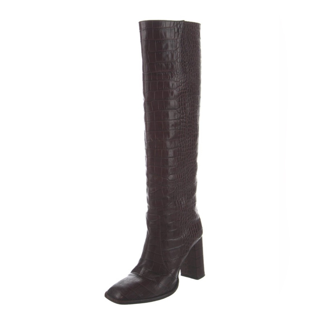 Paris Texas Dark Brown Over the Knee Boots - Picture 2 of 6